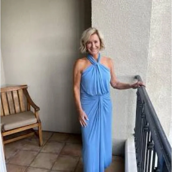 Cinq à Sept Strapless Blue Dress - Picture 6 of 7